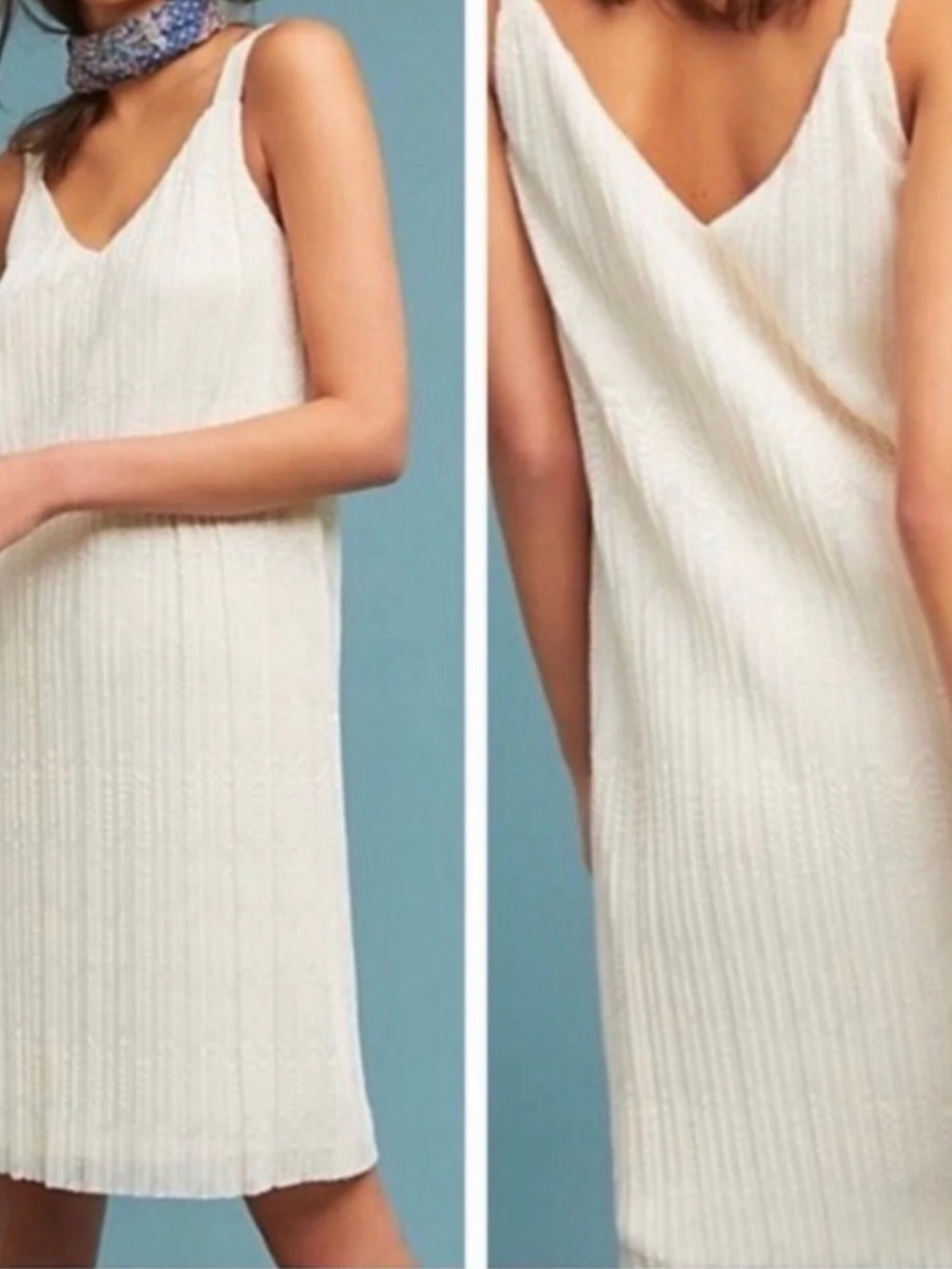 Anthropologie Meadow Rue Cream Knit Dress
